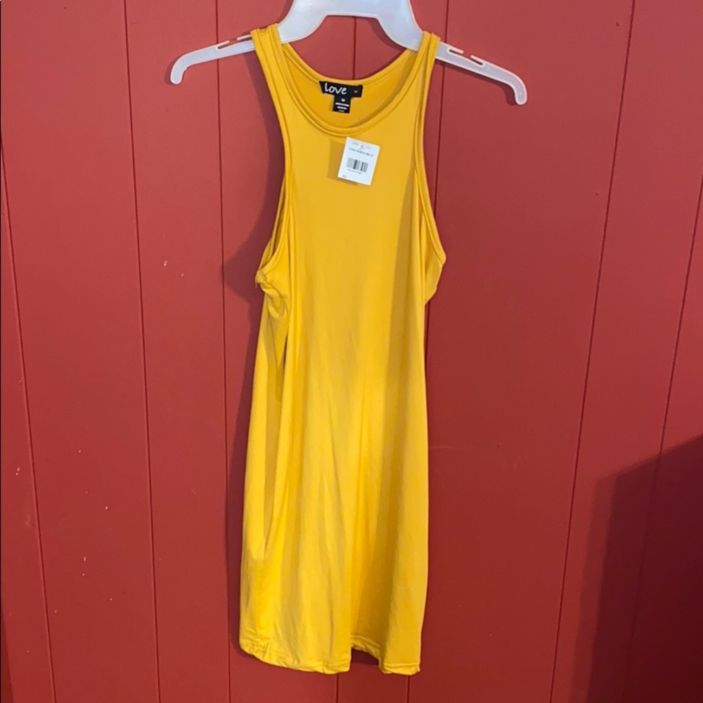 Mustard Yellow Mini Dress